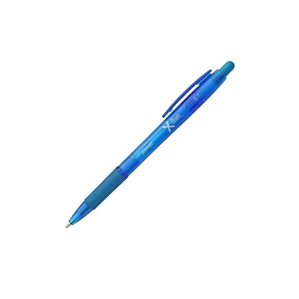 Автоматична химикалка Penac X-BALL, с грип, 0.7 мм, синя
