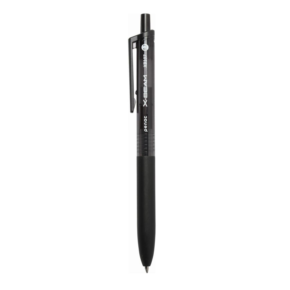 Автоматична химикалка Penac X-BEAM XB107, с грип, 0.7 мм, черна