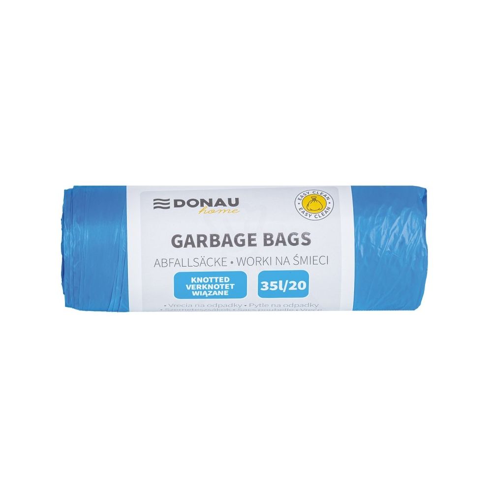 Чували за смет с дръжки DONAU HOME, LDHD 13 mic, 35 л, 50х65 см, сини, 20 бр.