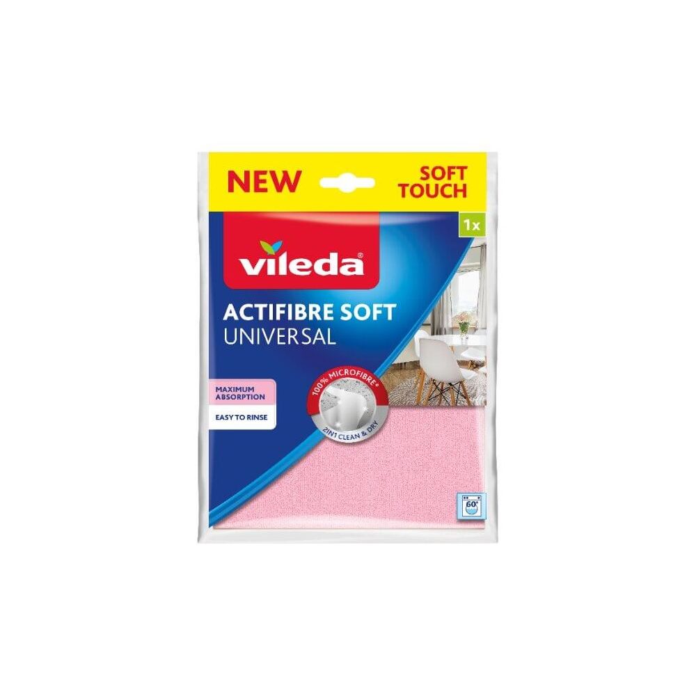 Микрофибърна кърпа VILEDA Actifibre Soft, 27х32 см