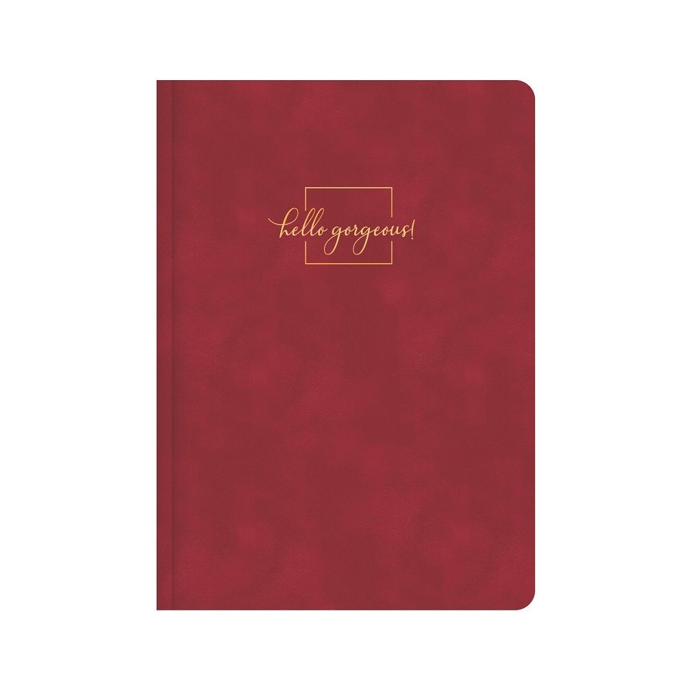 Бележник LASTVA Flock, A5, 104 л., линиран шамоа офсет 80 г, термо корица плюш, червен