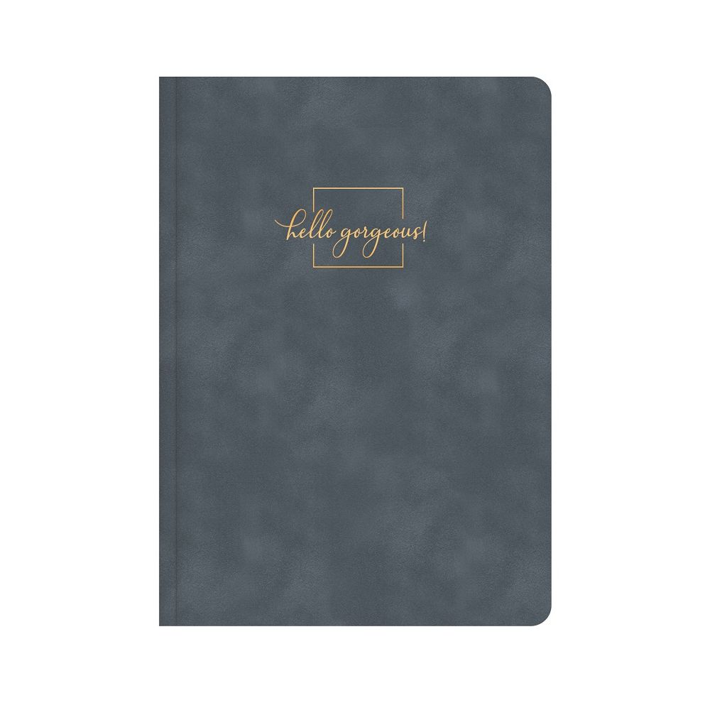 Бележник LASTVA Flock, A5, 104 л., линиран шамоа офсет 80 г, термо корица плюш, гълъбовосин