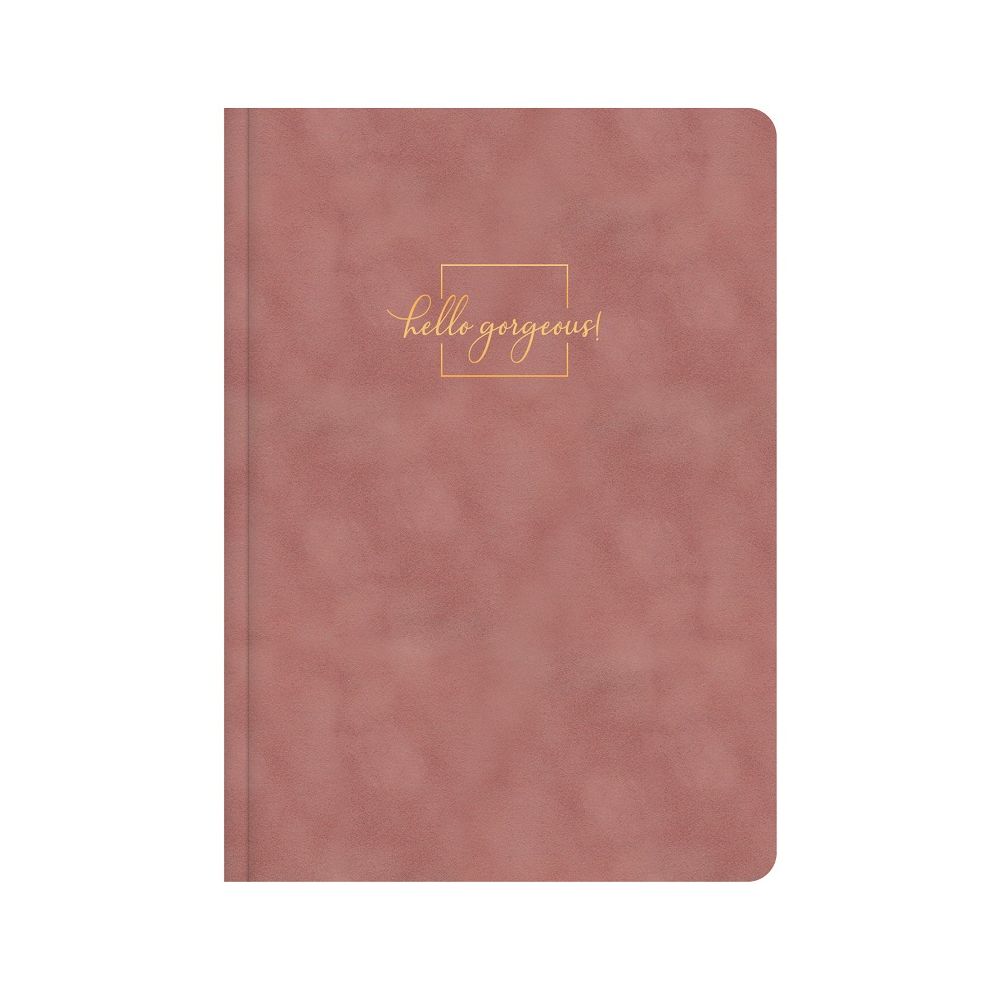 Бележник LASTVA Flock, A5, 104 л., линиран шамоа офсет 80 г, термо корица плюш, пепел от рози