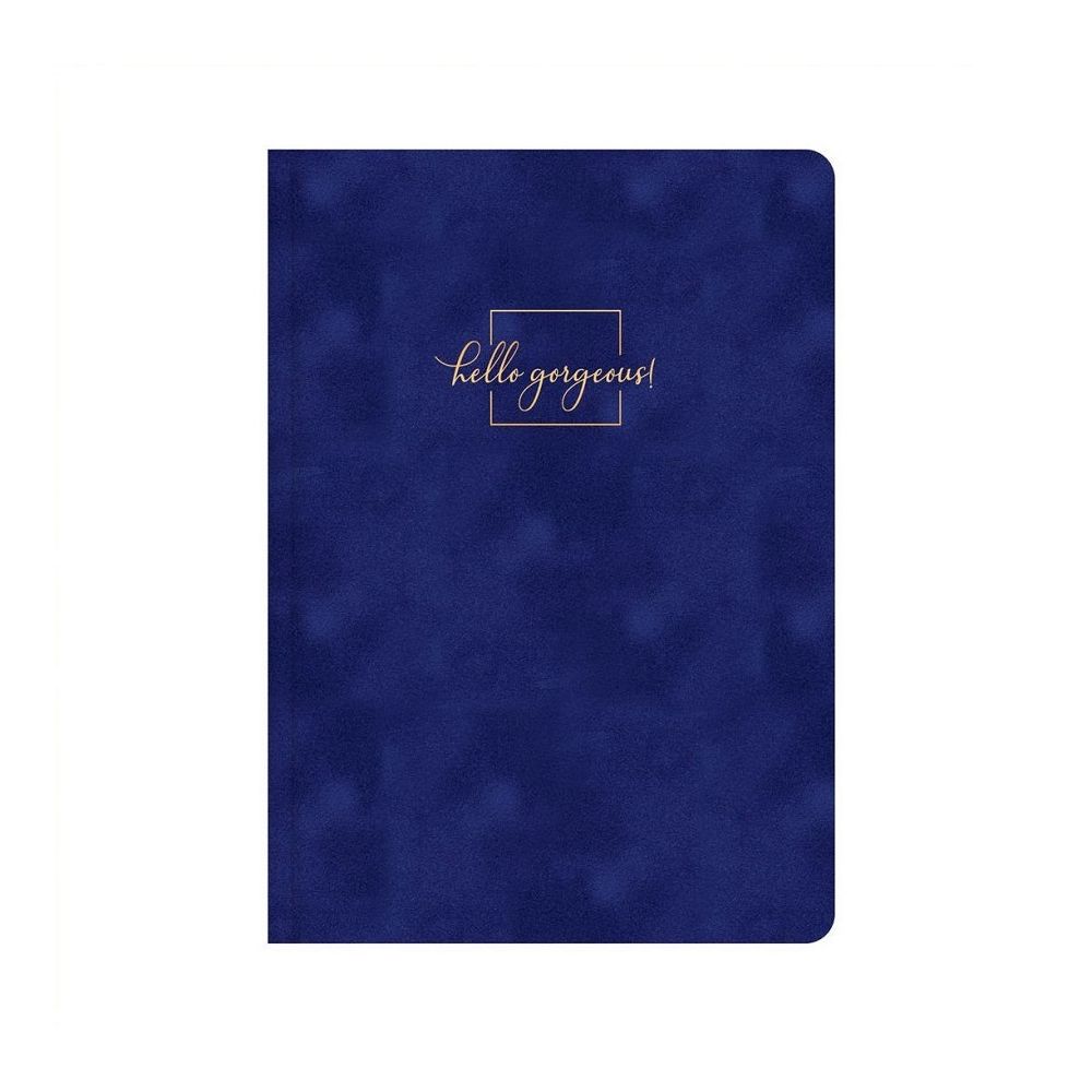 Бележник LASTVA Flock, A5, 104 л., линиран шамоа офсет 80 г, термо корица плюш, тъмносин