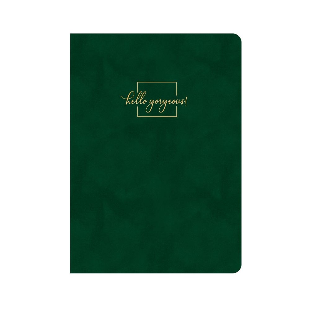 Бележник LASTVA Flock, A5, 104 л., линиран шамоа офсет 80 г, термо корица плюш, тъмнозелен