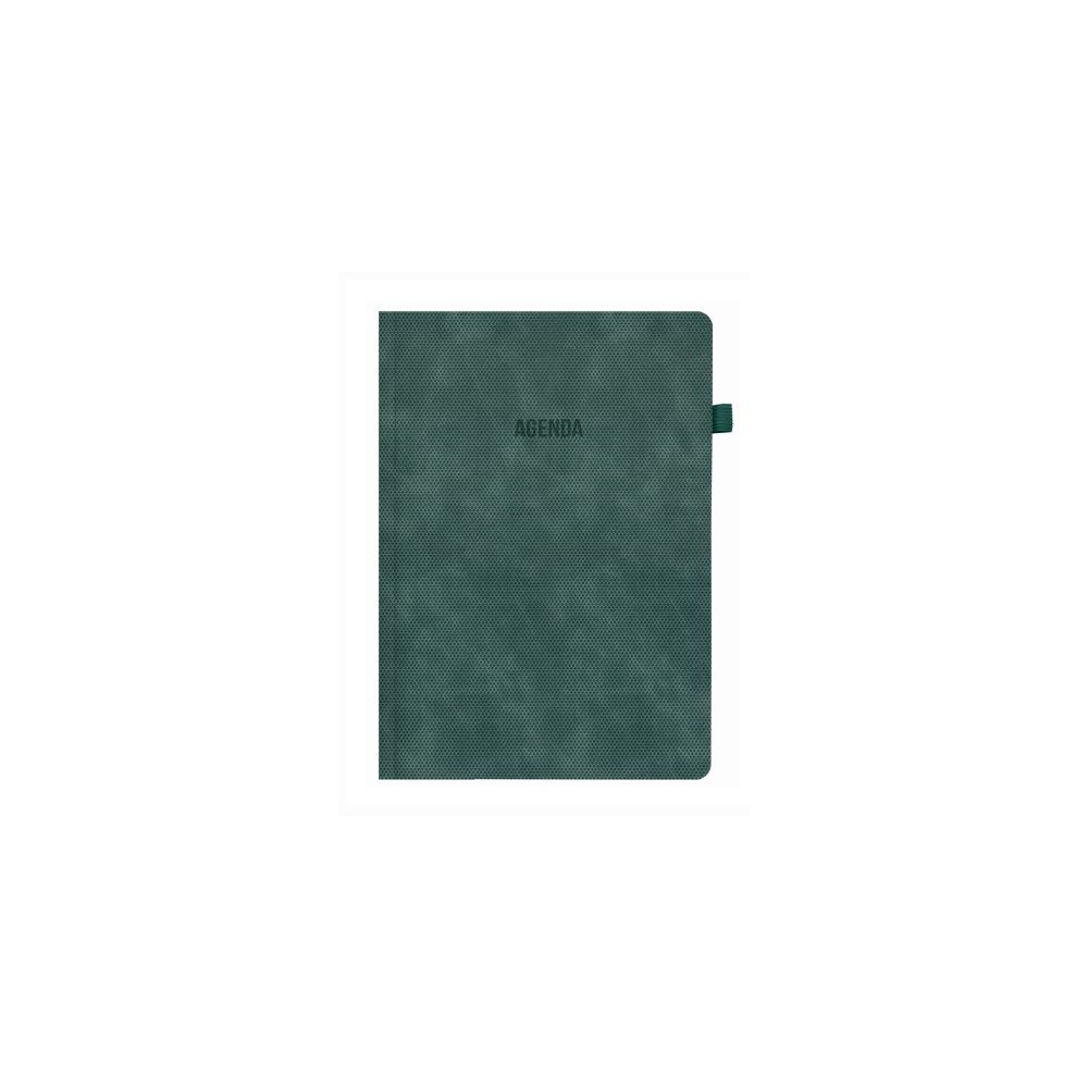 Бележник LASTVA Helsinki, B5, 112 л., линиран шамоа офсет 70 г, термо PU корица, зелен