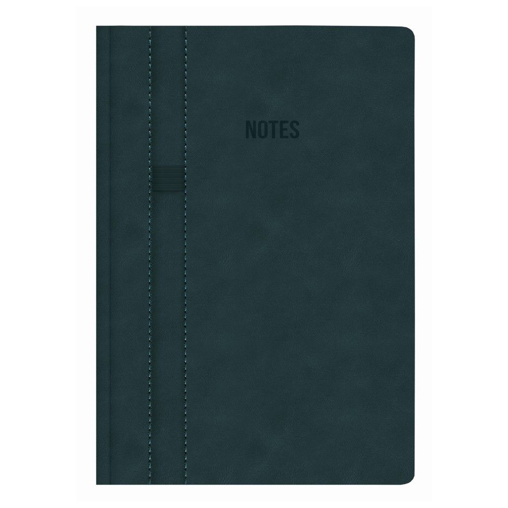 Бележник LASTVA Soho, A5, 96 л., линиран офсет 80 гр, термо PU корици, черен