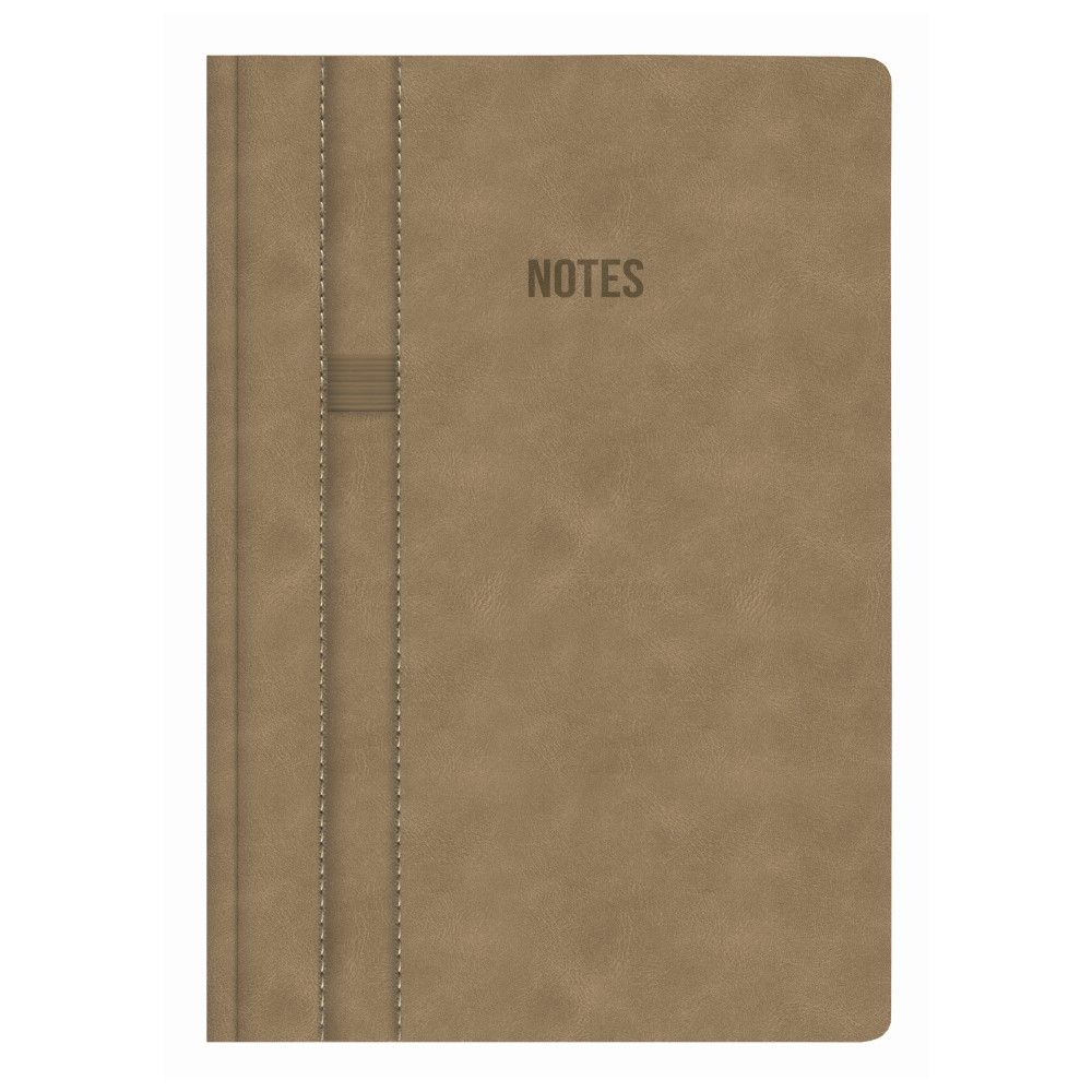 Бележник LASTVA Soho, A5, 96 л., линиран офсет 80 гр, термо PU корици, кафяв