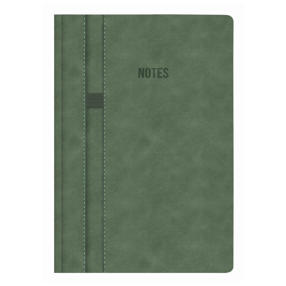 Бележник LASTVA Soho, A5, 96 л., линиран офсет 80 гр, термо PU корици, зелен