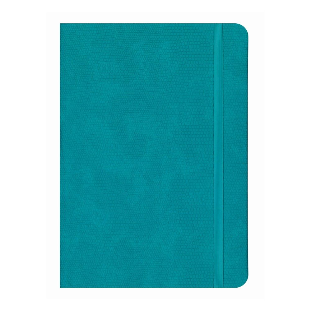 Бележник с ластик LASTVA Play, A5, 96 л., линиран офсет 80 г, термо PU корица, тюркоаз