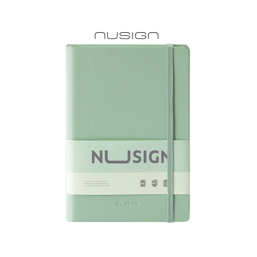 Бележник с ластик Nusign Classic ENS281 A5, 96 л., линиран шамоа офсет 80 г, корица ECO кожа, злн Бележник с ластик Nusign Classic ENS281 A5, 96 л., линиран шамоа офсет 80 г, корица ECO кожа, злн