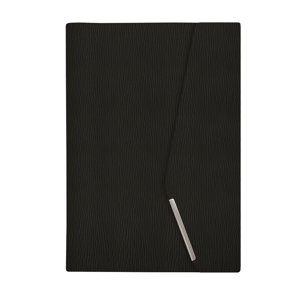 Бележник с магнитен капак LASTVA Beta, B5, 112 л., линиран шамоа офсет 80 г, термо PU корица, черен