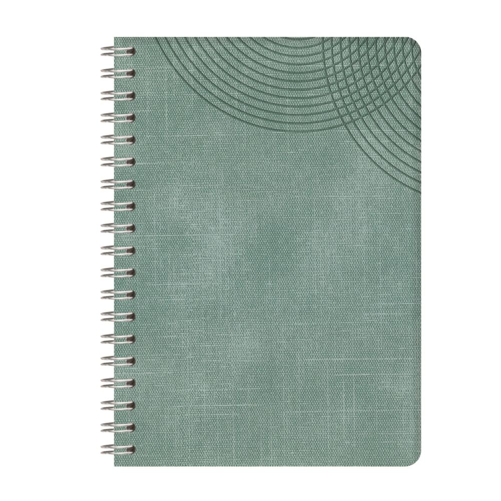 Бележник със спирала LASTVA Toledo, B5, 90 л., линиран офсет 80 г, термо PU корица, сив