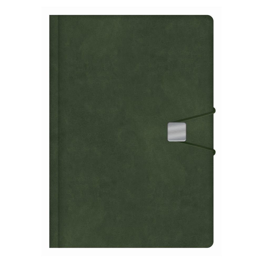 Бележник със закопчаване LASTVA Spark, A5, 104 л., линиран шамоа офсет 80 г, термо PU корица, син