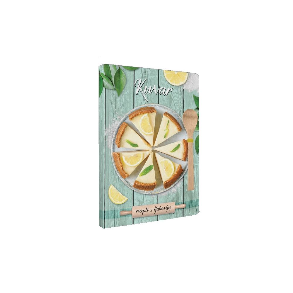 Бележник за рецепти LASTVA Retro Cookbook Desserts с малка дървена лъжица, B5, 170х240 мм, 72 л.