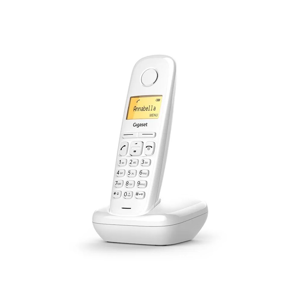 Безжичен телефон DECT Gigaset A170, бял