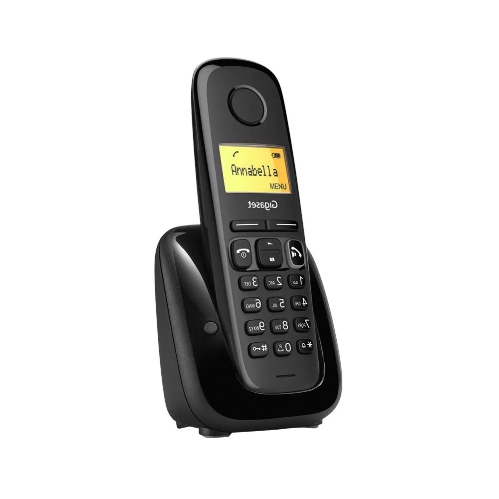 Безжичен телефон DECT Gigaset A280, черен