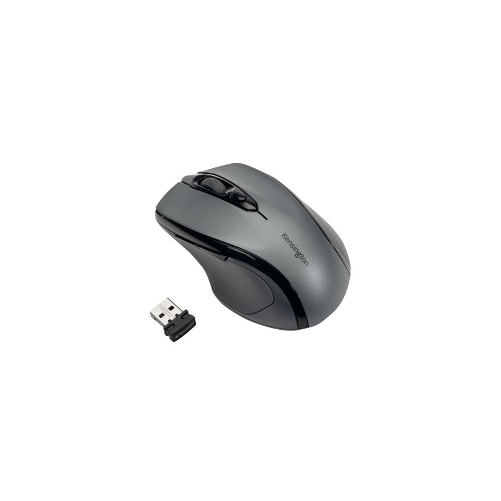 Безжична мишка Kensington K72423WW, USB, 800/1200/1600 dpi, 3 бутона, безшумна, графитно сива