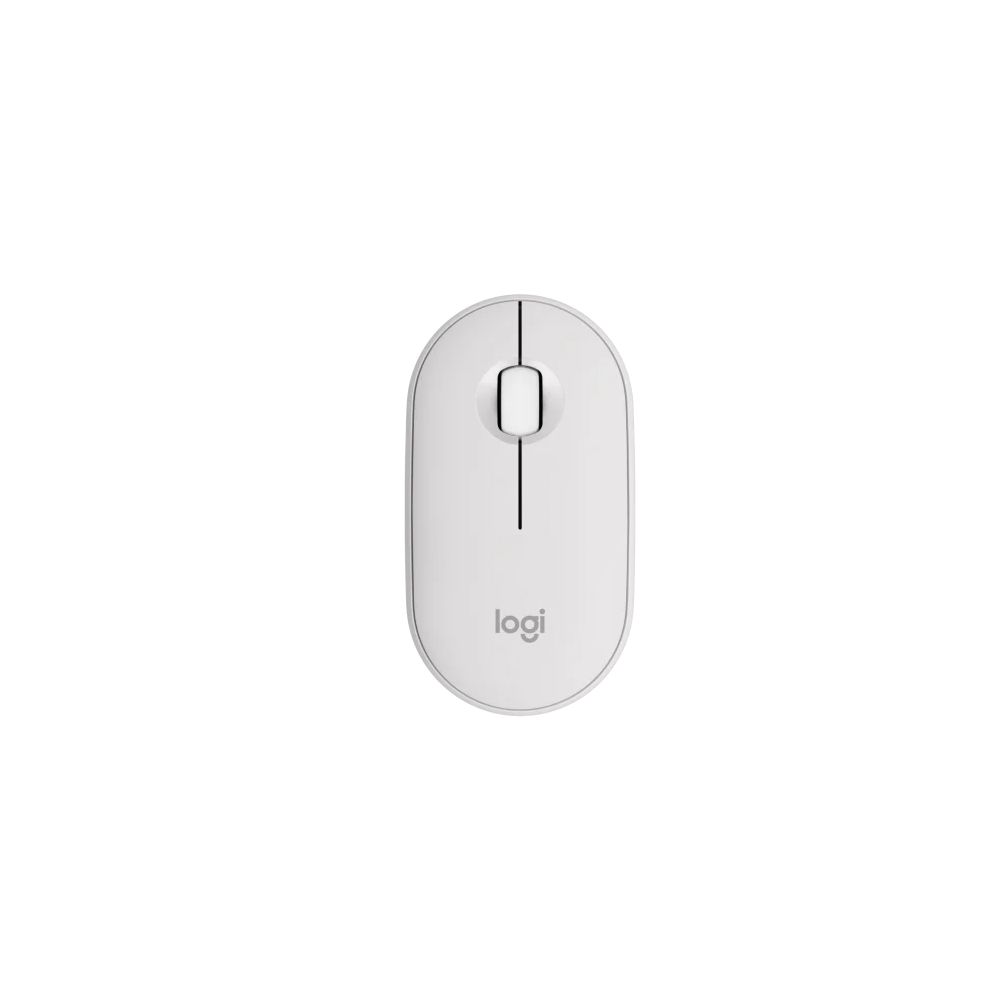 Безжична мишка Logitech Pebble M350s, с Bluetooth, 1000 dpi, 3 бутона, бяла