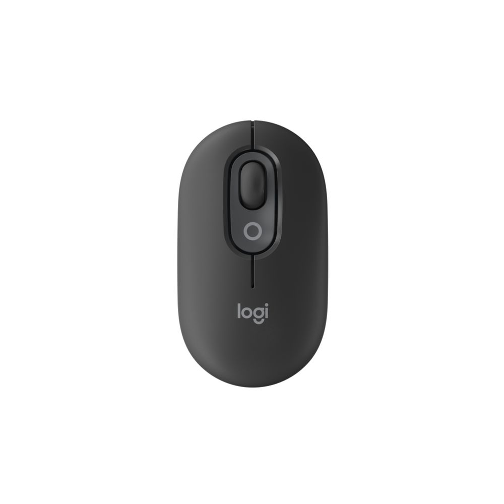 Безжична мишка Logitech POP with emoji, с Bluetooth, 1000-4000 dpi, 4 бутона, графитена