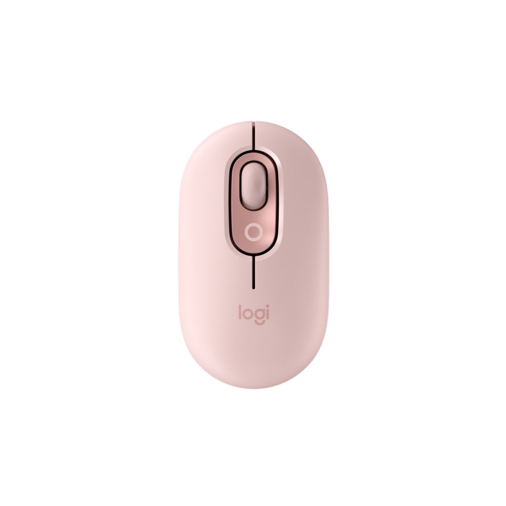 Безжична мишка Logitech POP with emoji, с Bluetooth, 1000-4000 dpi, 4 бутона, розова