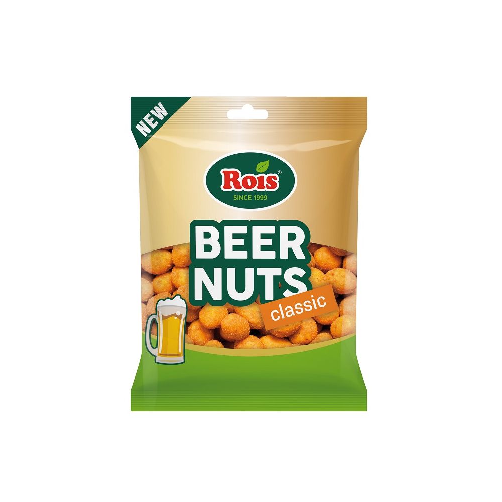 Бирени фъстъци Rois Beer Nuts Classic, пакет 160 г