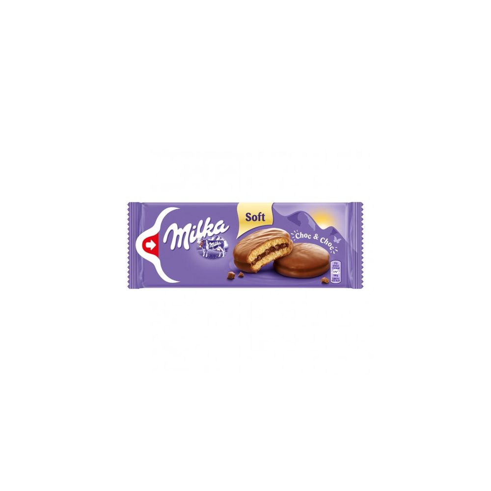 Бисквити Milka Choc & Choc, с шоколадов пълнеж, 150 г
