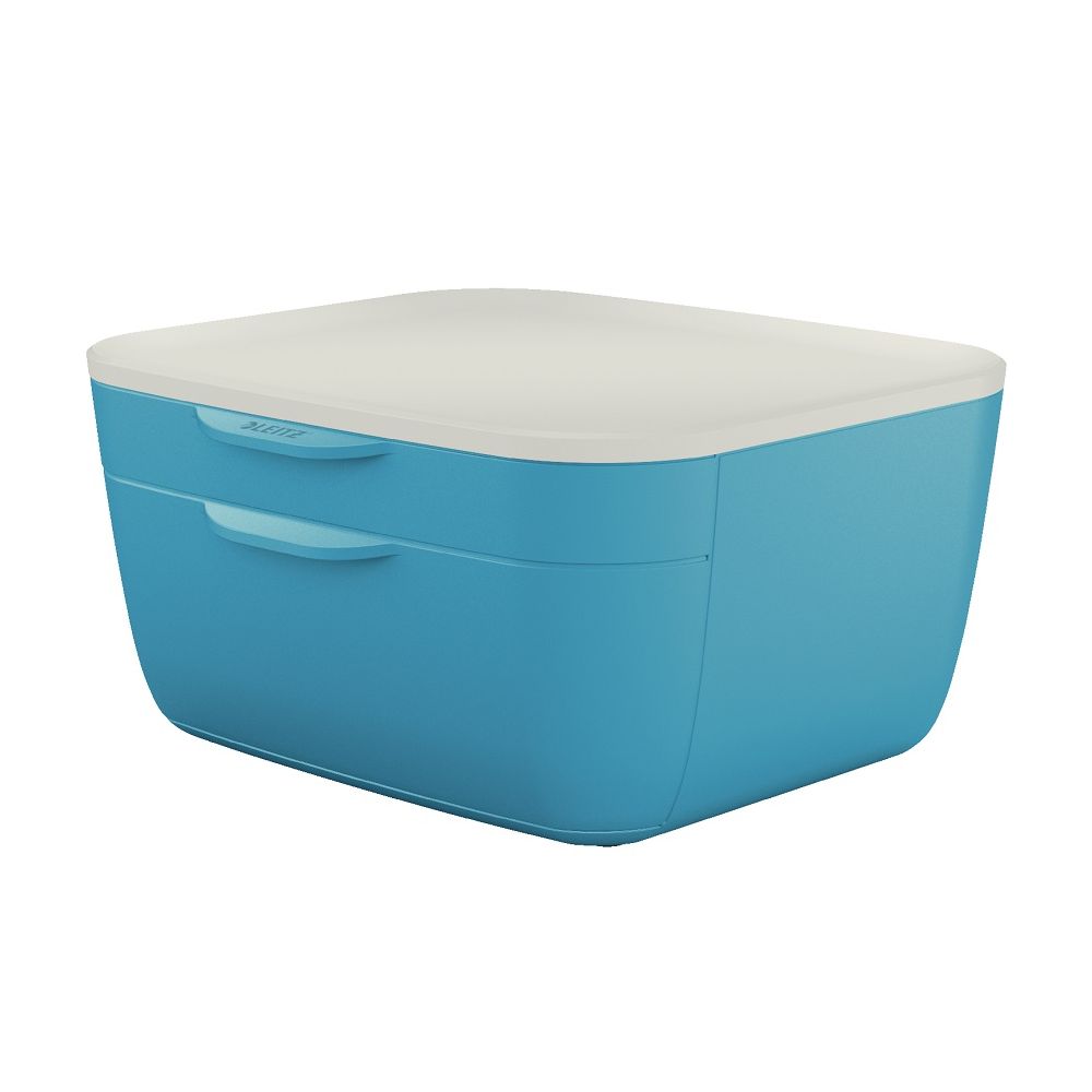 Бокс с 2 чекмеджета LEITZ Cosy, 251x143x275 мм, Polystyrene, син