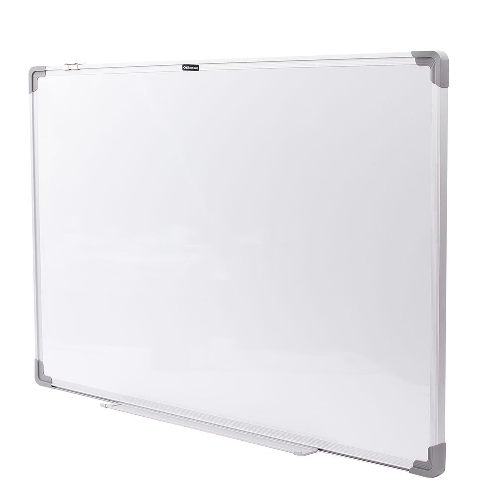 Бяла магнитна дъска Deli Universal E39033A, 900х600 мм, алуминиева рамка