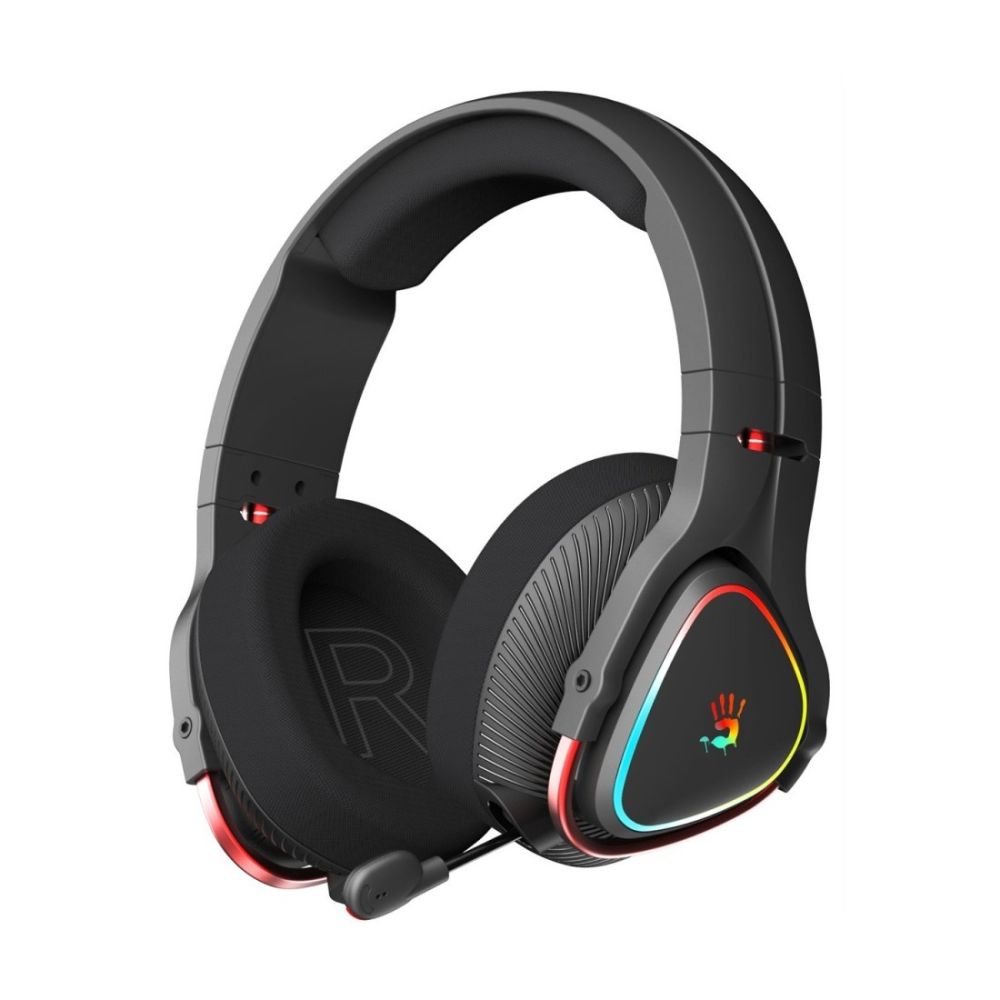 Геймърски слушалки A4TECH Bloody MR710, безжични, с микрофон, Bluetooth, 3.5 мм жак (м), RGB, черен