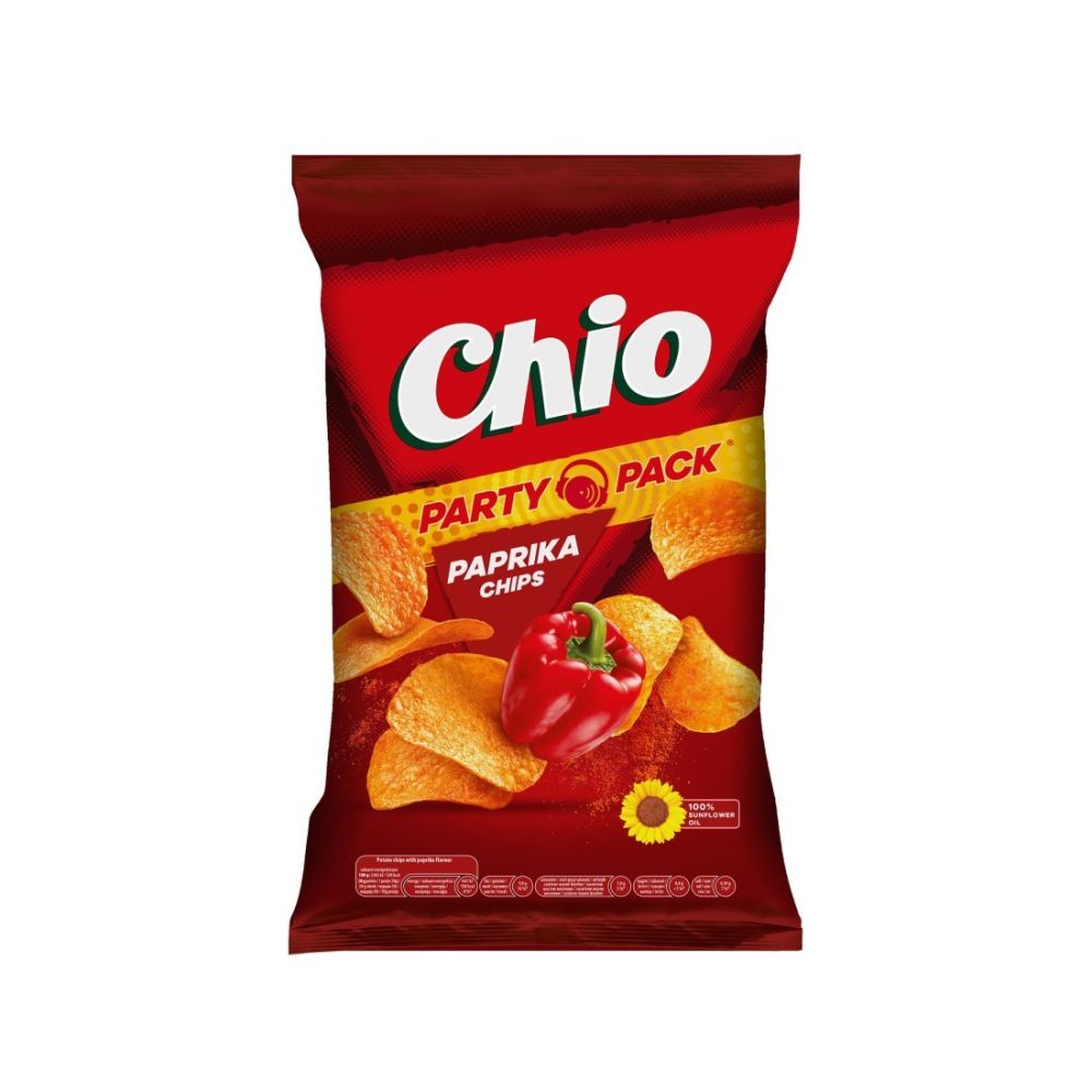 Картофен чипс Chio, с паприка, пакет 220 г