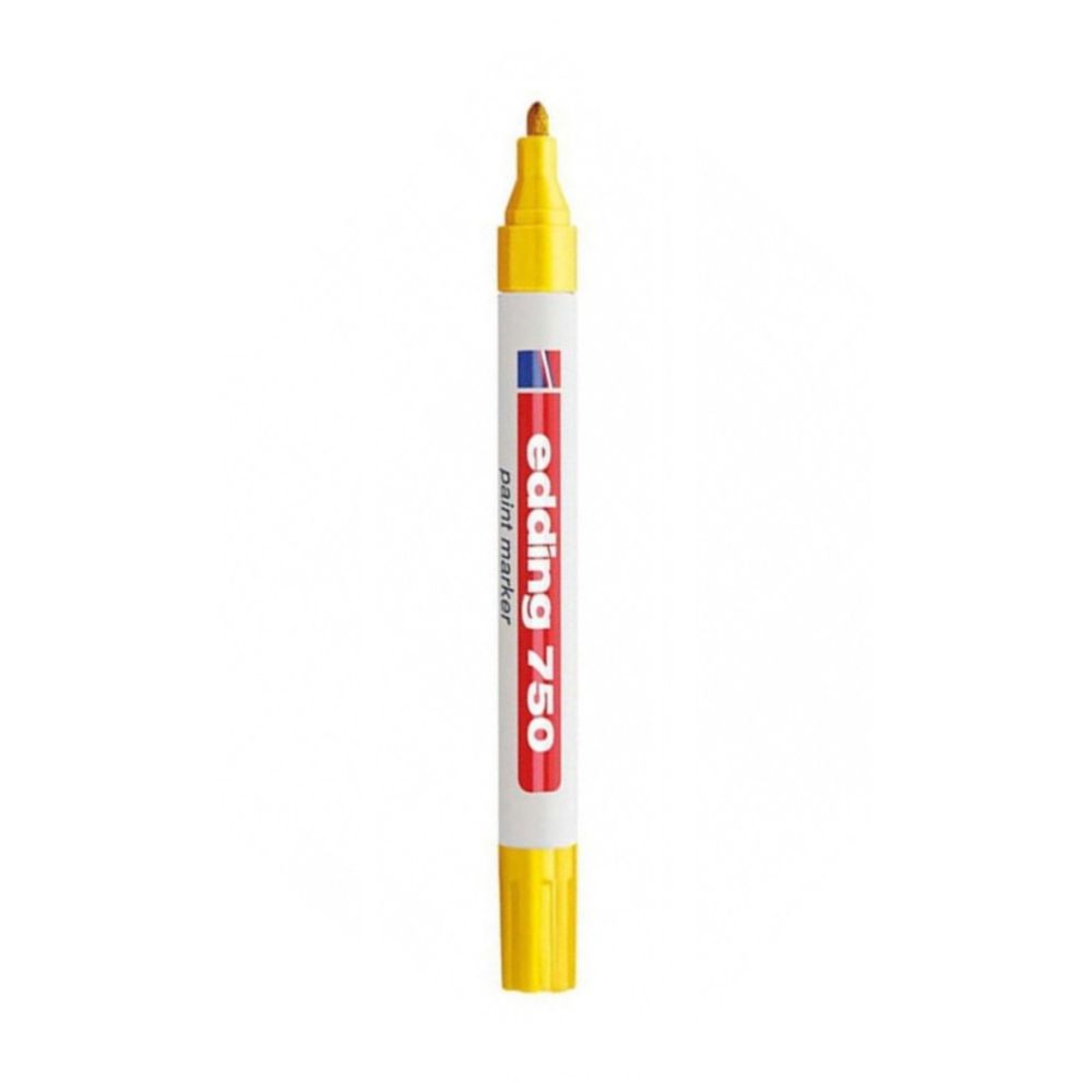 Paint маркер edding 750, объл връх 2-4 мм, жълт