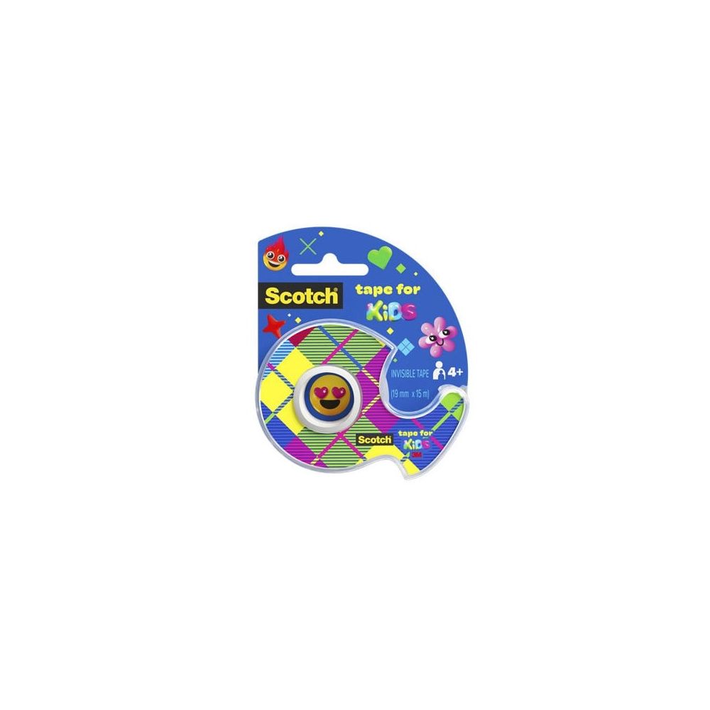 Самозалепваща лента Scotch® Kids Invisible Tape 19 мм x 15 м