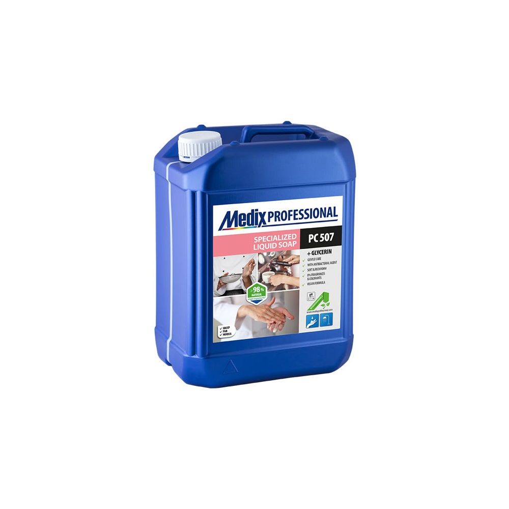 Течен сапун Medix Professional, PC 507, антибактериален, без аромат, 5 л