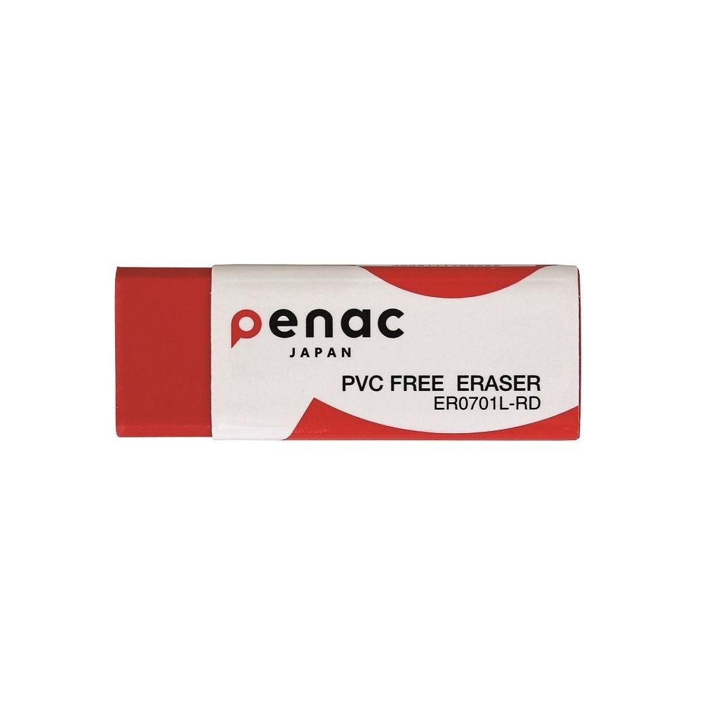 Гума за молив Penac, 59х21х10 мм, червена