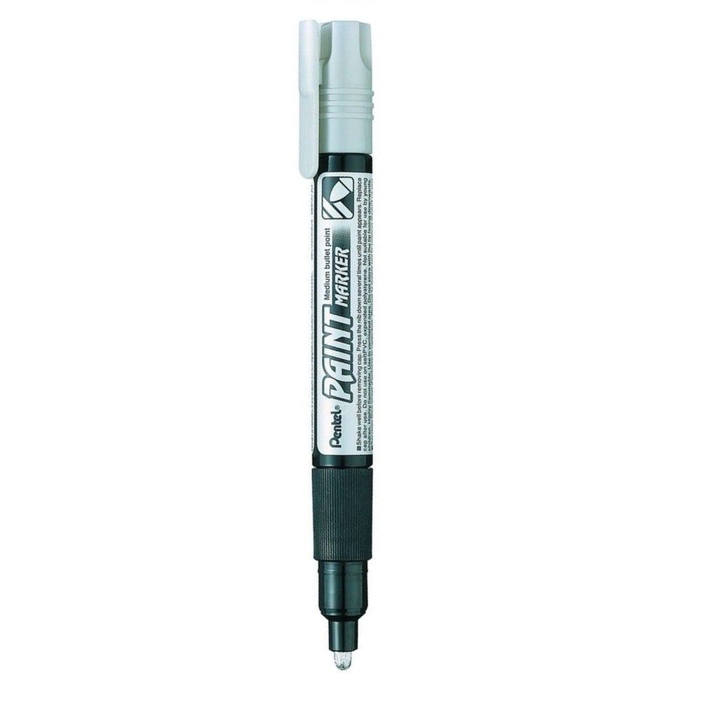 Paint маркер Pentel MMP20, объл връх 4 мм, сребърен