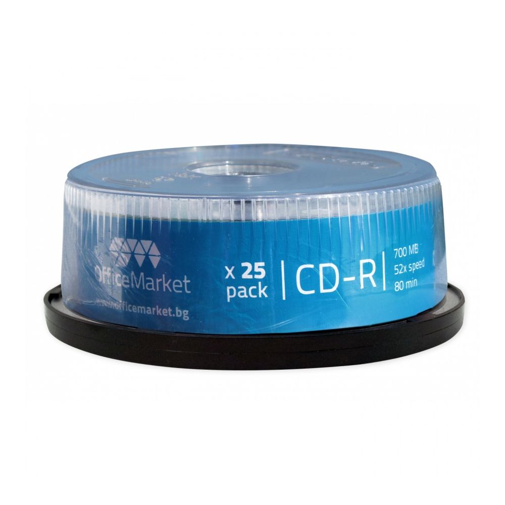 CD-R OfficeMarket 700MB, 52x, шпиндел 25 бр.