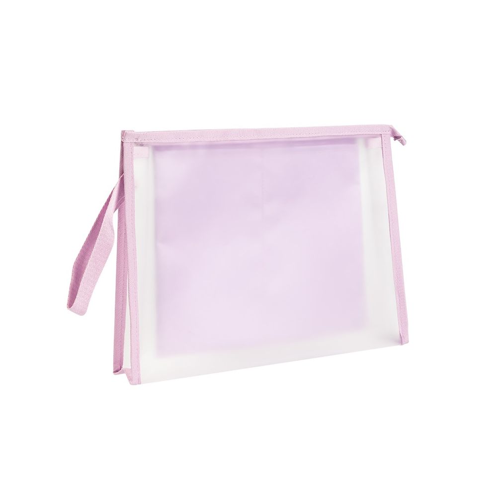 Чанта с цип Deli Jelly&Sunny, PP109, A4, 3 отделения, материал EVA, розова