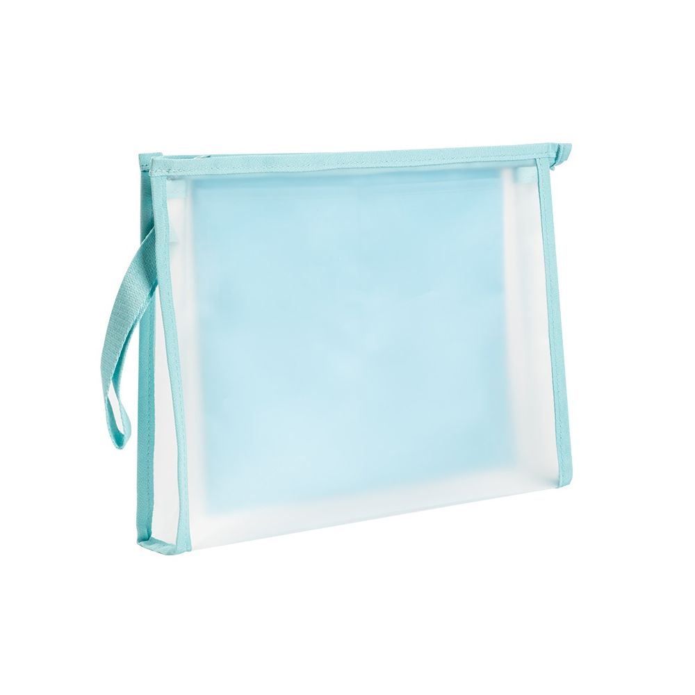 Чанта с цип Deli Jelly&Sunny, PP109, A4, 3 отделения, материал EVA, синя