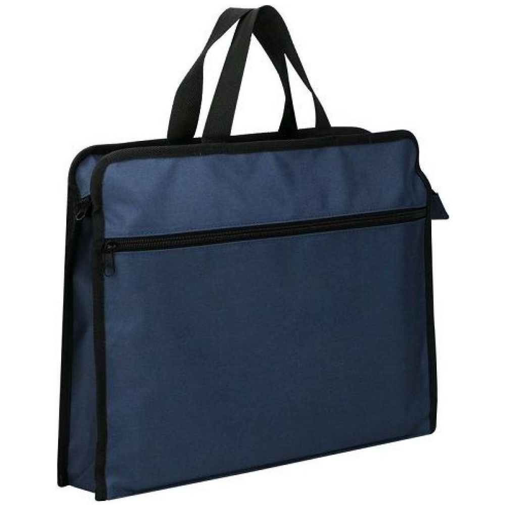 Чанта за документи Deli, 63753, с дръжка и цип, FC, текстил (Oxford Cloth), тъмносиня