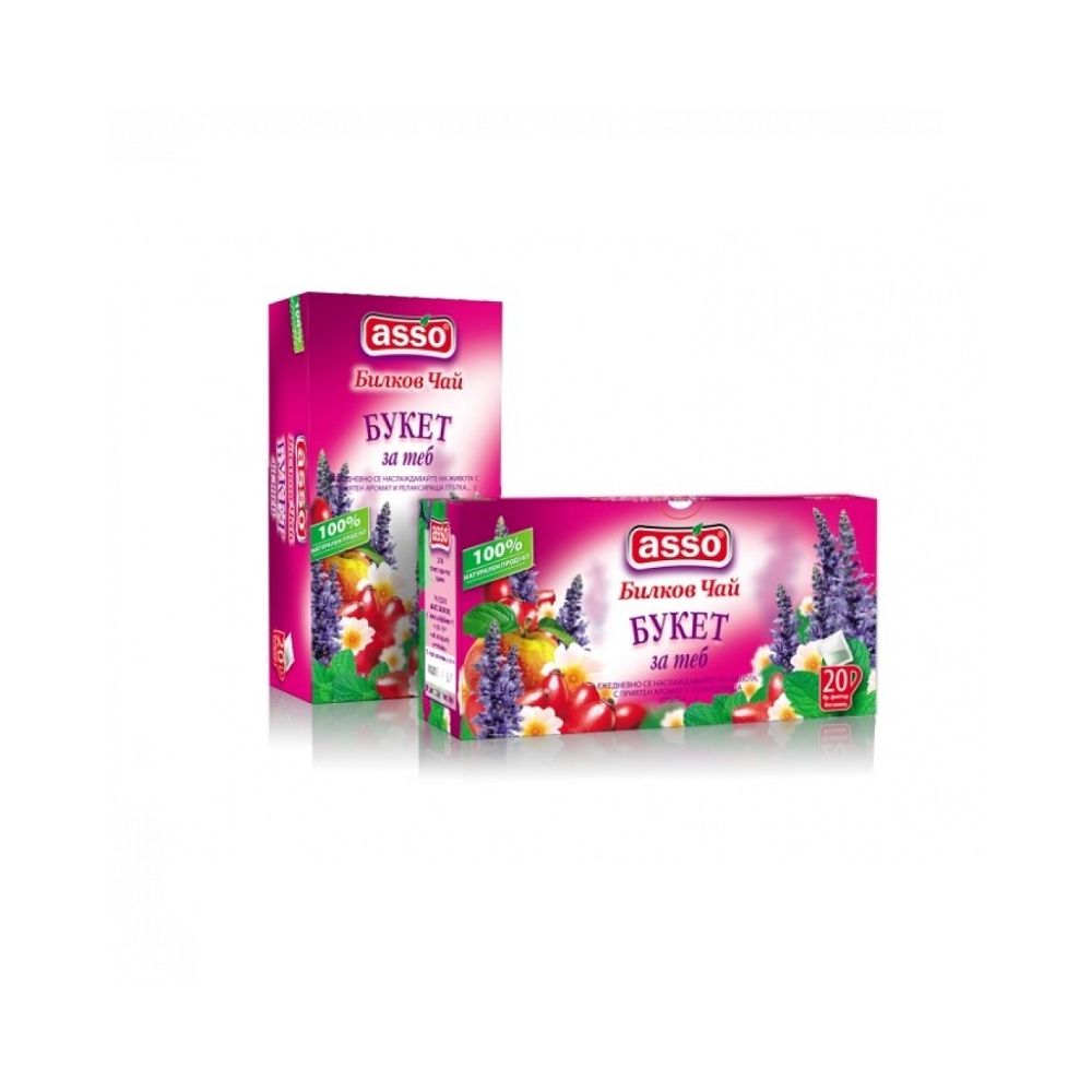 Чай ASSO Букет, кутия 20 бр. х 1.2 г
