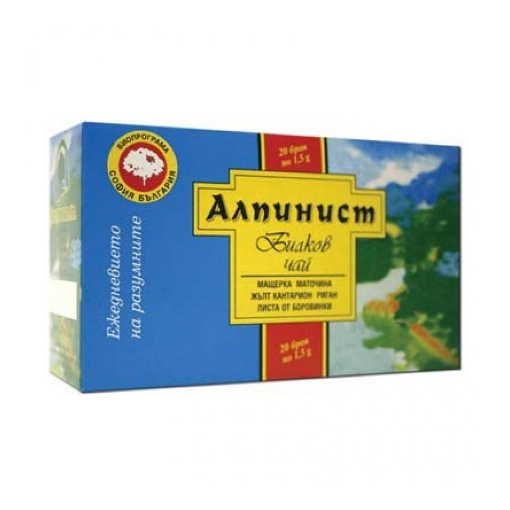 Чай Биопрограма Алпинист, кутия 20 пак. х 1.5 г