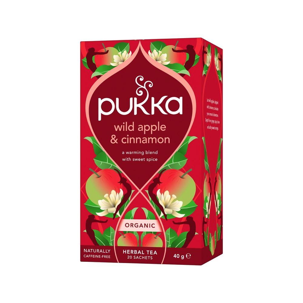Чай Pukka, дива ябълка и канела, кутия 20 бр. x 2 г