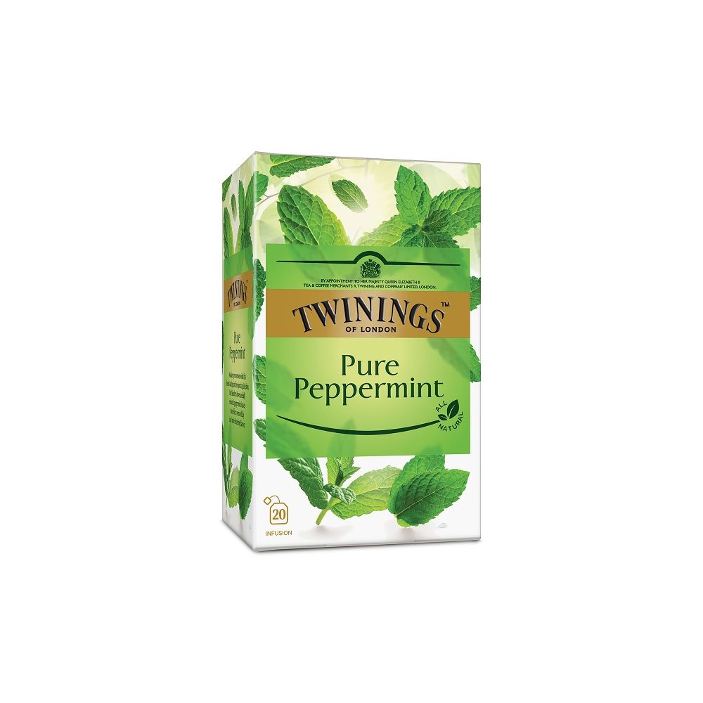 Чай Twinings PURE PEPERMINT, чиста мента, кутия 20 бр. х 2 г