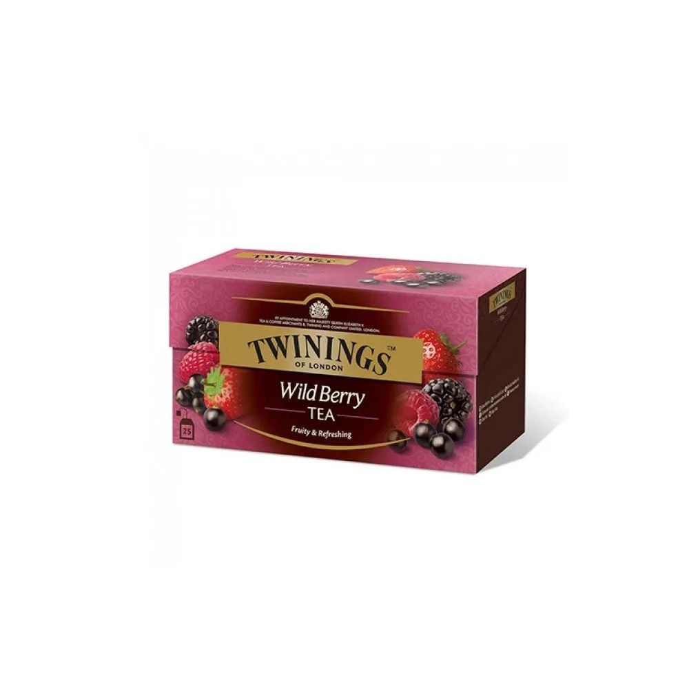 Чай Twinings Wild Berry горски плодове, кутия 18 бр. х 1.5 г