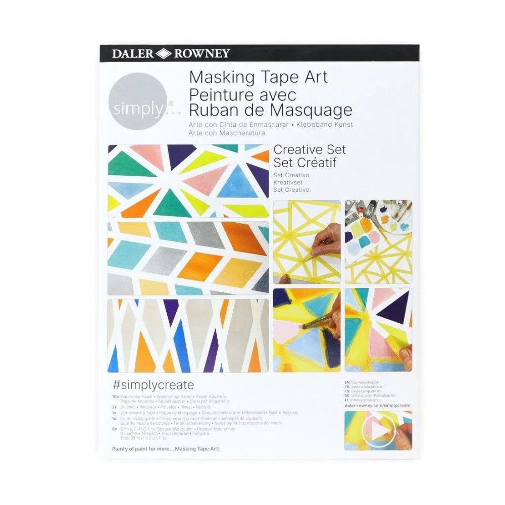 Творчески комплект DALER-ROWNEY Creative Set Masking Tape Art, 22 части