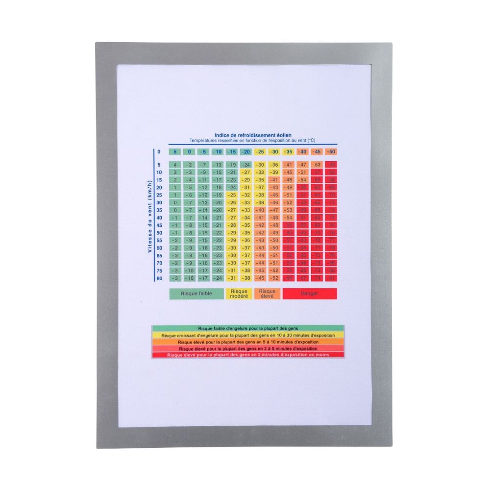 Магнитен джоб за документи Exacompta, A4, 23 x 32 см, сребрист