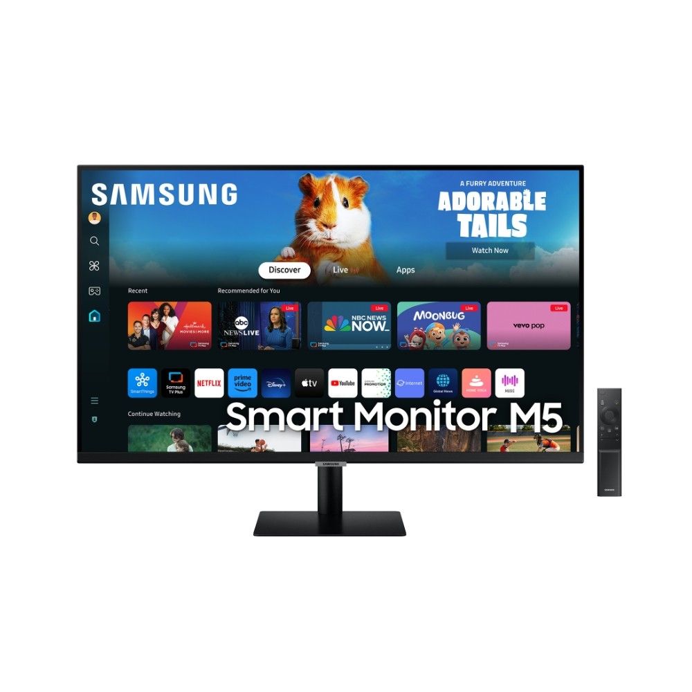 Монитор Samsung 27DM500, 27", VA, LED, Smart, 1920x1080, 2xHDMI, 2xUSB, черен