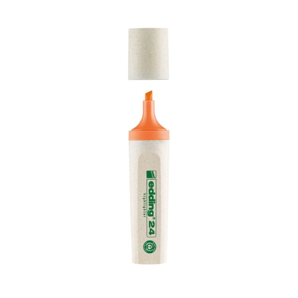 Текстмаркер edding 24 EcoLine, скосен връх 2-5 мм, оранжев