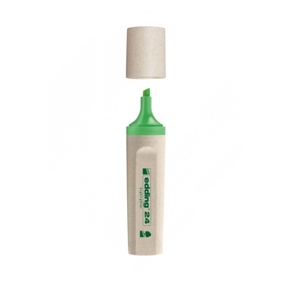 Текстмаркер edding 24 EcoLine, скосен връх 2-5 мм, зелен